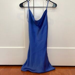 Zara silk slip mini dress